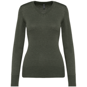Ladies' V-Neck Jumper, miniatyr 1
